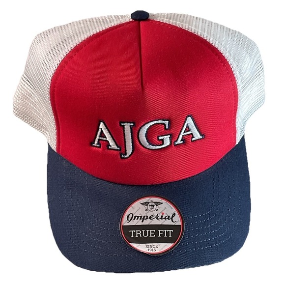 AJGA Golf Tournament Hat Mens Strapback Red/White/Blue Hat One Size Fits All - Picture 1 of 3